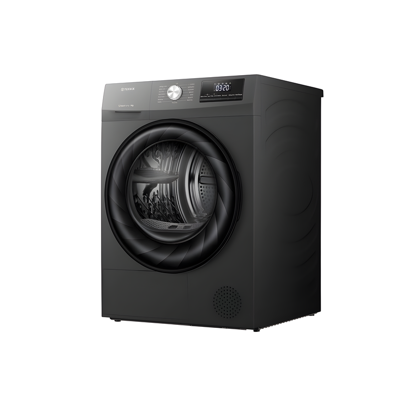 Teknix TKHP9HS Titanium Freestanding 9kg Heatpump Dryer - A++ Rated