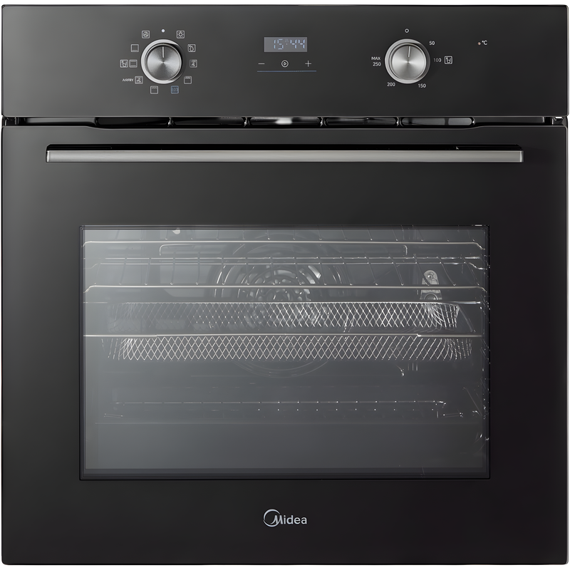 Midea MBO65M90D2-BK - Black Built-in Single Oven - 70 Litres - A+ Energy