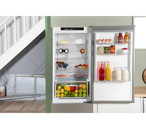 Bosch KGN362LDFG - Silver Freestanding 60/40 Frost Free Fridge Freezer - D energy