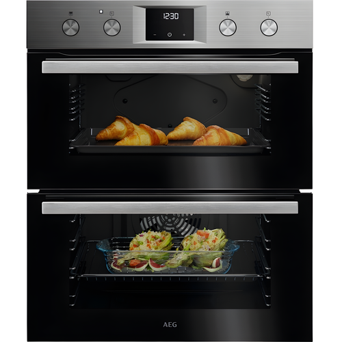 AEG OU5NU20M - Stainless Steel Built-Under Electric Double Oven - A Energy