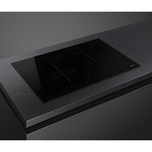 Smeg SIB2741D - Black 75cm Induction Hob - 4 Cooking Zones