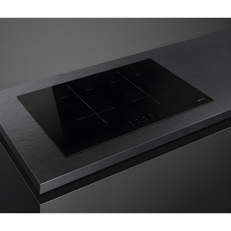Smeg SIB2741D - Black 75cm Induction Hob - 4 Cooking Zones