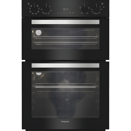 Hotpoint DIH 82G B - Black Built-in Double Oven - 109L - A Rated