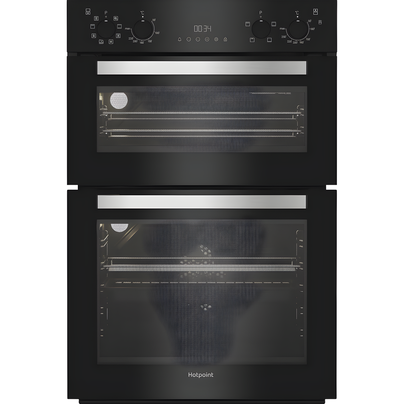 Hotpoint DIH 82G B - Black Built-in Double Oven - 109L - A Rated