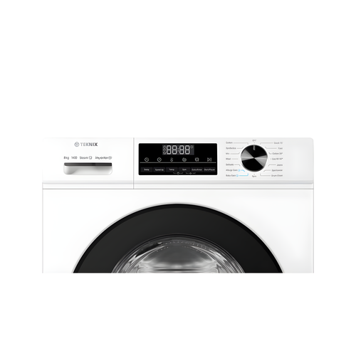 Teknix TK3W814XW - White 8KG Washing Machine - 1400 RPM - A energy