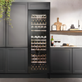 Caple WC1796BG - Black Glass Triple Zone Wine Cooler - 89 Bottle Capacity - G Energy