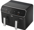 BEKO FRL5387B - Black 8.5L Dual Zone Air Fryer - Smart Finish & Match Cook