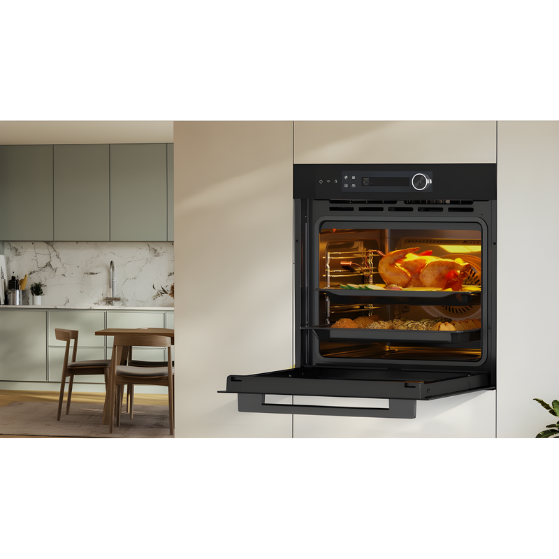 Midea MBO7NP30E4-BK - Black Built-In Electric Oven - 72L - A++ Energy