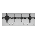 Caple C7011G - Stainless Steel 100cm 4 Burner Gas Hob - 1.2mm Edge - LPG Jets Included