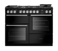 Rangemaster Nexus 110 NEXO110DFPCBL/CM1 - Charcoal Black Dual Fuel Range Cooker - 110cm - A Energy