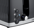 Russell Hobbs 26071 - Black 4 Slice Toaster - Extra Wide Slots - 1500W Power