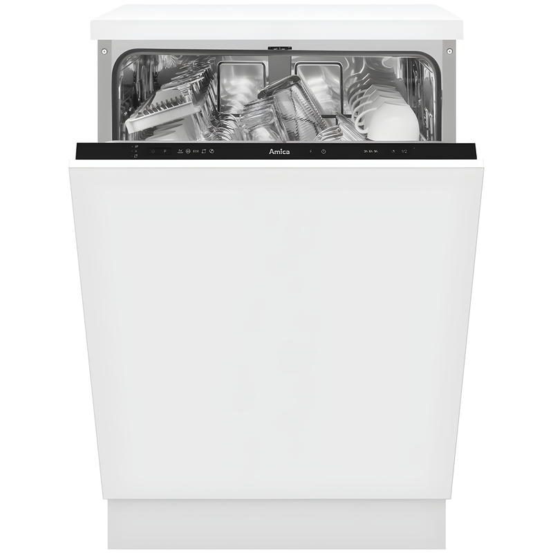 Amica ADI631 - White Integrated Dishwasher - 12 Place Settings - E Energy