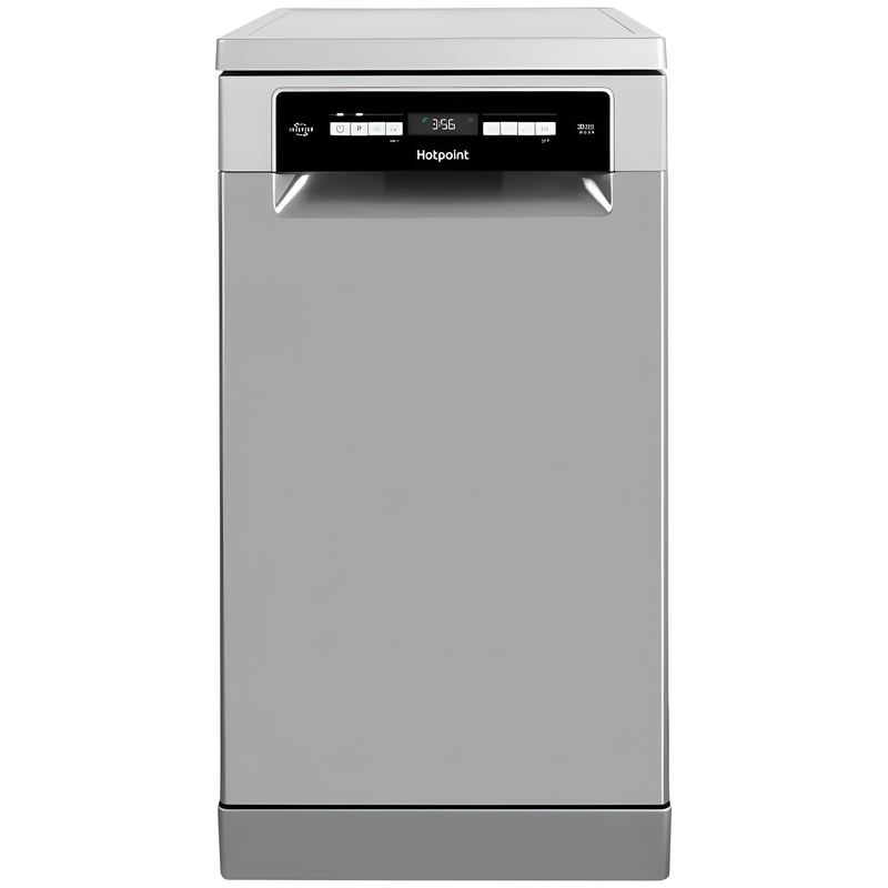 Hotpoint HSFO  3T223 W X UK N - Stainless steel Freestanding Dishwasher - E energy