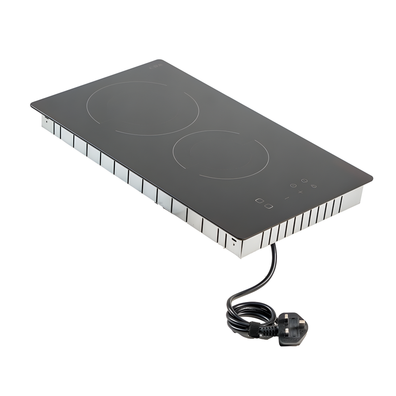 CDA SCC030FR - Black 30cm Domino Ceramic Hob - 2 Cooking Zones