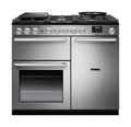 Rangemaster Nexus NEX100DFSTST/CM1 - Stainless Steel 100cm Dual Fuel Range Cooker - 5 Burner Gas Hob - A Energy