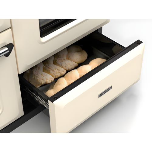 Rangemaster CLO110DFPPCR/CM1 - Pale Cream 110cm Dual Fuel Range Cooker - 6 Zone Gas Hob - A Energy