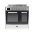 Tesla T90DDFRCSS - 90cm Double Cavity Dual Fuel Range Cooker