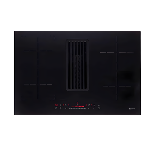 Caple DD782BK - Black 78cm Induction Venting Hob - A+ Energy