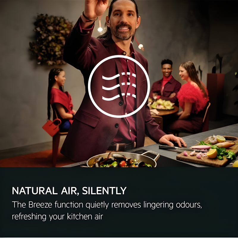 AEG GV77D91SB - Black 90cm Chimney Cooker Hood - A+ Energy Rated