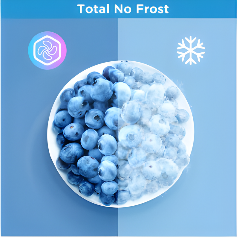 Midea MDRB379FGD01 - Midea MDRB379FGD01 Combi Fridge Freezer D Rated in White