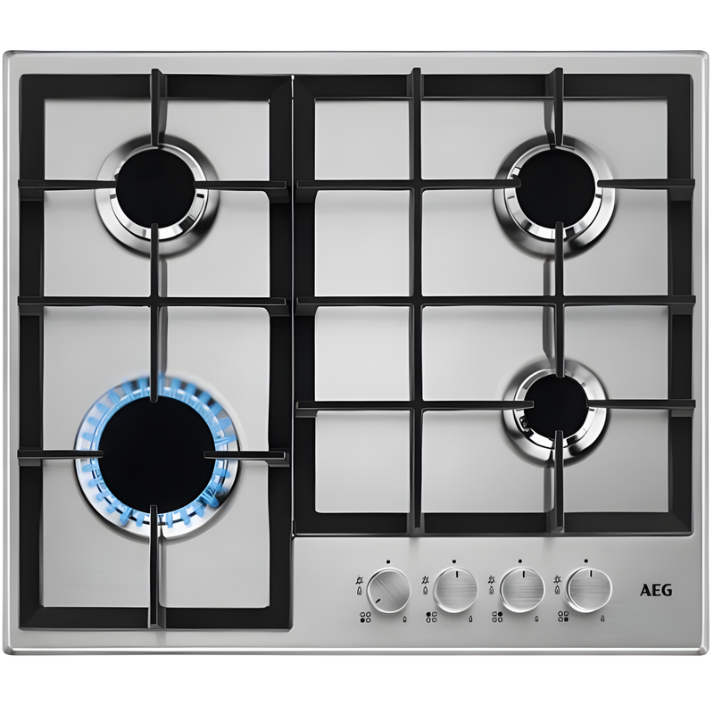 AEG HGB64200SM - Stainless steel 4 Zone Gas Hob