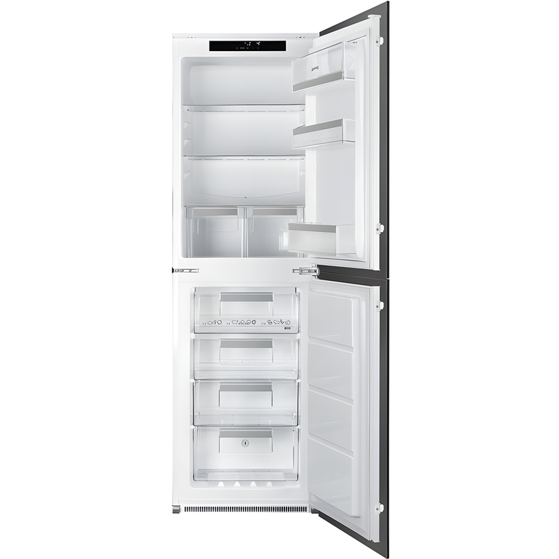 Smeg UKC8174NE - White Integrated Fridge Freezer - 264L - E Rated