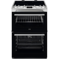 AEG CCX6540ACM - Stainless Steel Ceramic Electric Cooker with Double Oven - 77/39L Capacity - A Energy Rating