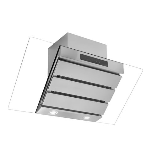 Caple PLASFGC920 - Stainless Steel 89.5cm Chimney Extractor Hood - 580m³/h - D Energy
