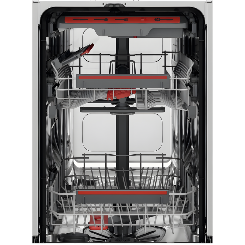 AEG FSE74507Z - Black Fully Integrated Slimline Dishwasher - 9 Place Settings - D Energy