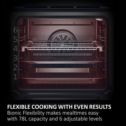 Haier H6 ID25G3HTB2 - Black Built-In Single Oven - 77L - A++ Energy