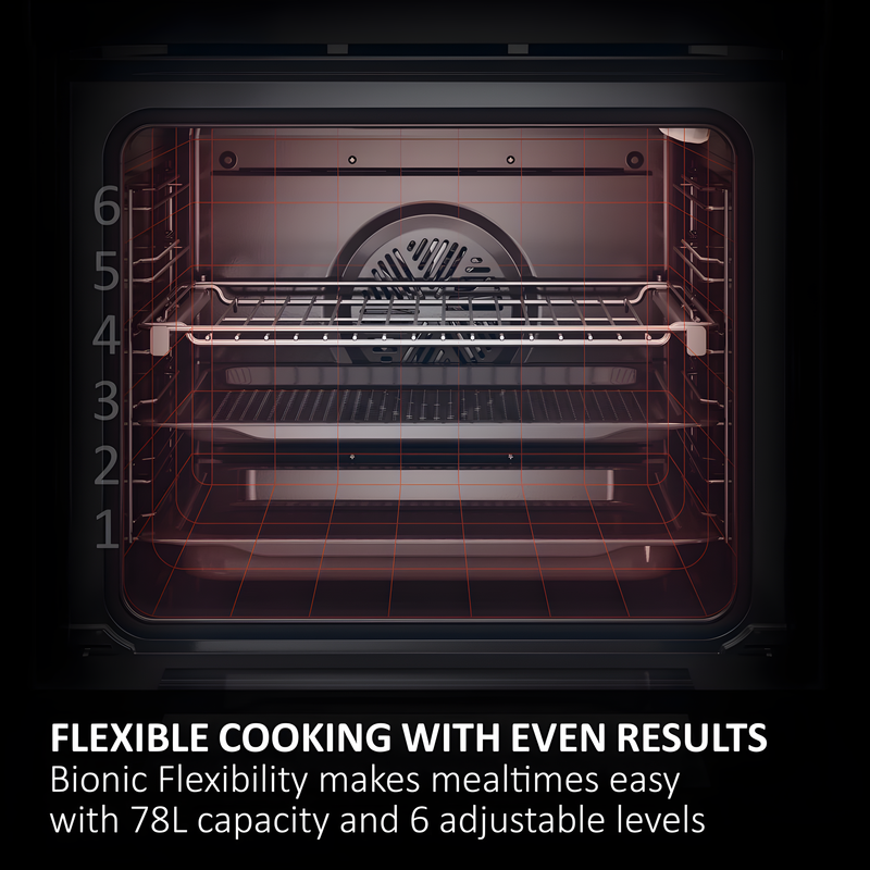 Haier H6 ID25G3HTB2 - Black Built-In Single Oven - 77L - A++ Energy