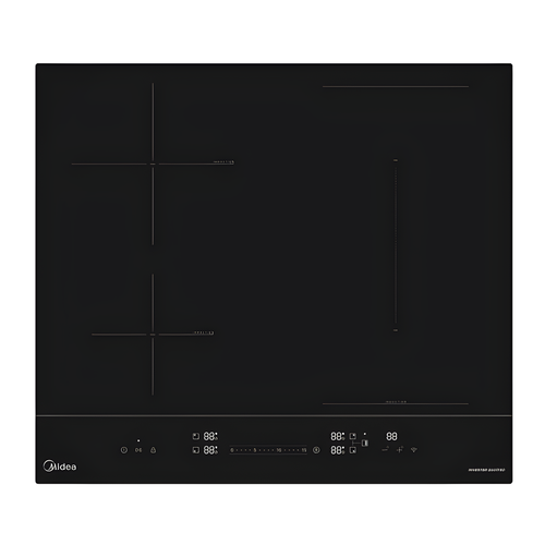 Midea MIH744BE325GKD - Black 60cm Induction Hob - 4 Zone - 2 Year Warranty