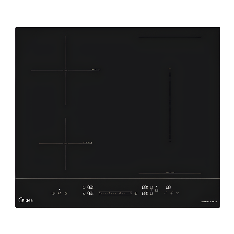 Midea MIH744BE325GKD - Black 60cm Induction Hob - 4 Zone - 2 Year Warranty