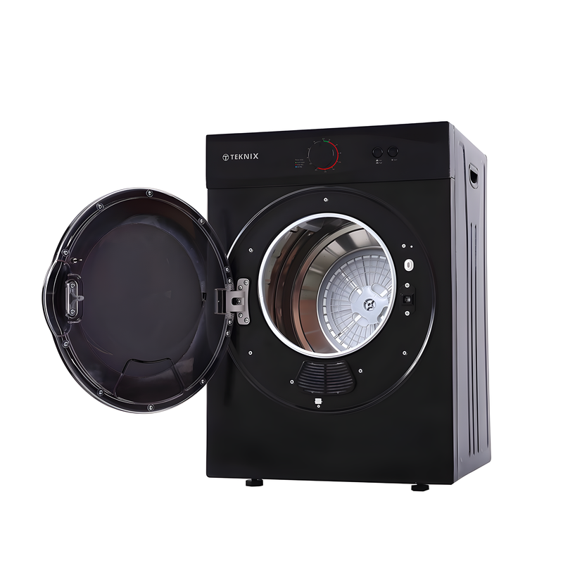 Teknix TKV3B - Black 3KG Tumble Dryer - Vented - C Energy