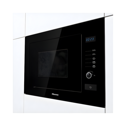 Hisense HB25MOBX7GUK - Black Built-In Microwave with Grill - 25L - 900W