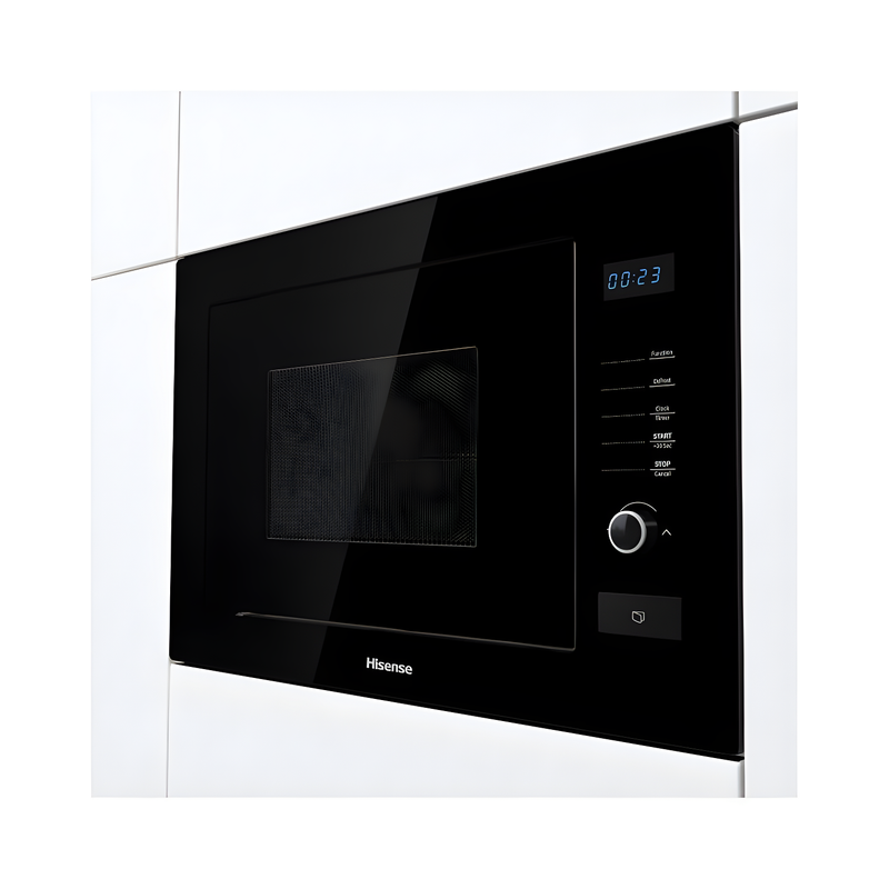 Hisense HB25MOBX7GUK - Black Built-In Microwave with Grill - 25L - 900W