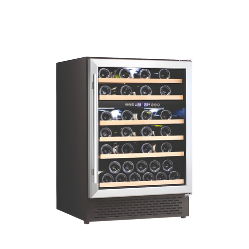 Cata UBSSWC60 - Stainless Steel 46 Bottle Wine Cooler - Dual Zone - F Energy Rating
