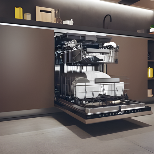 Haier XI 6C4S3FSB-80 - Black Built-in Dishwasher - 16 Place Settings - C Energy Rating