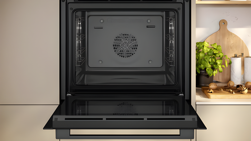 Neff B1ACE4AG3B - Black/Graphite Single Oven - 71L Built-In - A+ Energy