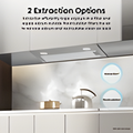 Hisense CH6BI12BXUK - Stainless Steel Canopy Cooker Hood - 656 m³/h Extraction - B Energy