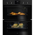 AEG OU5NU20B - Black Built-Under Electric Double Oven - 42/45L - A Energy