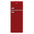 Amica FDR2213R - Red Fridge Freezer - 162L/44L - F Energy