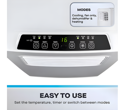 DAEWOO COL1600GE - White Dehumidifier - 18m² Coverage - A Energy