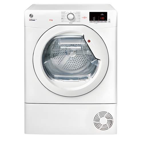 Hoover HLE H8A1LE-80 - White 8KG Heat Pump Tumble Dryer - Sensor Dry - B energy