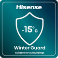 Hisense FUV124D4AWE - White Built-Under Freezer - 101L Capacity - E Energy Rating