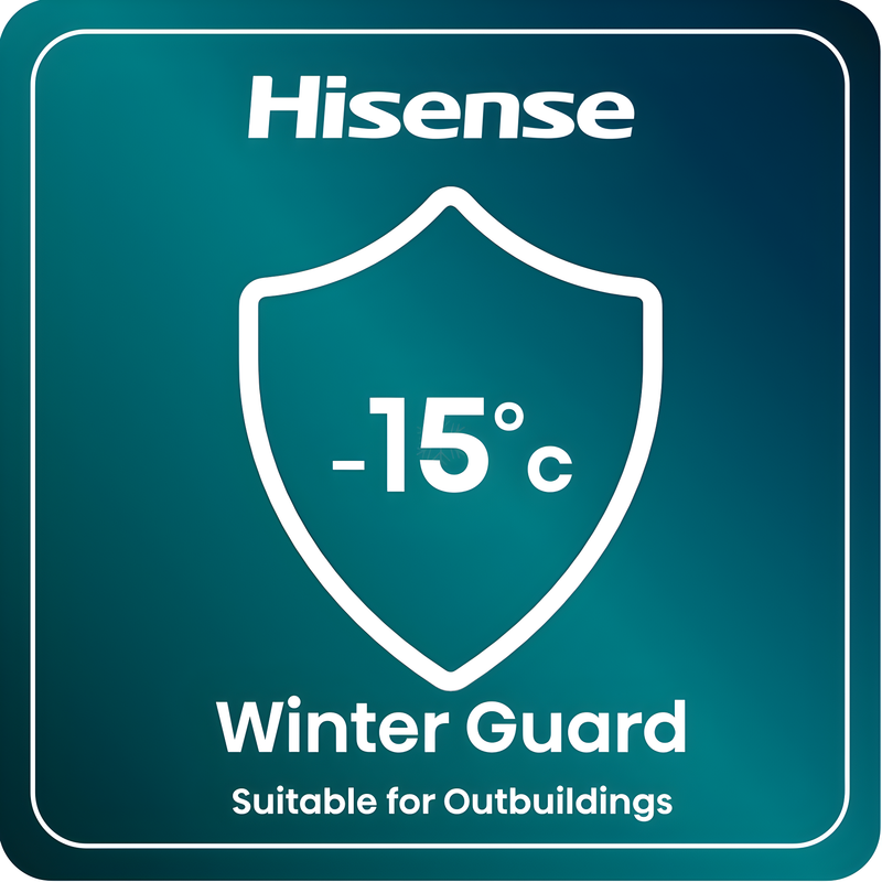 Hisense FUV124D4AWE - White Built-Under Freezer - 101L Capacity - E Energy Rating