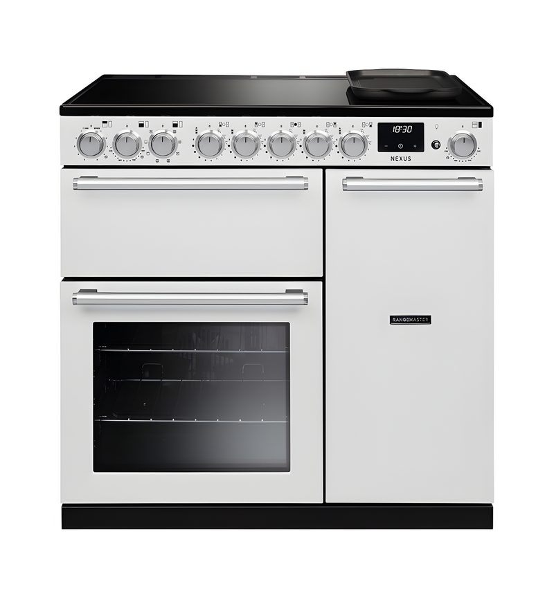Rangemaster Nexus NEX90EIPWHT/CM1 - White 90cm Range Cooker - Induction - A Energy