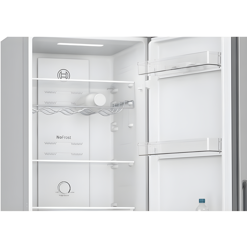 Bosch KGN27NLEAG - Silver Freestanding 50/50 Frost Free Fridge Freezer - E energy