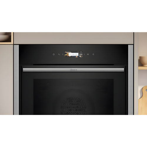 Neff N70 Slide and Hide B54CR31N0B - Stainless Steel Single Oven - 71L Capacity - A+ Energy Rating