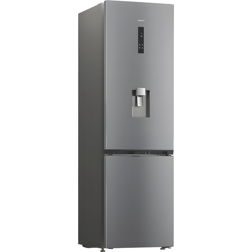 Hotpoint HPK 26412W XP5UK - Brushed Steel 70/30 Fridge Freezer - Dual No Frost - D Energy